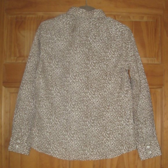 Land's End No Iron Supima Button Down Blouse - Picture 2 of 2